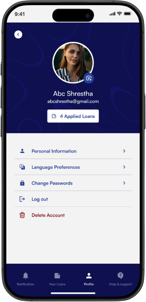 Support Finance Mobile App